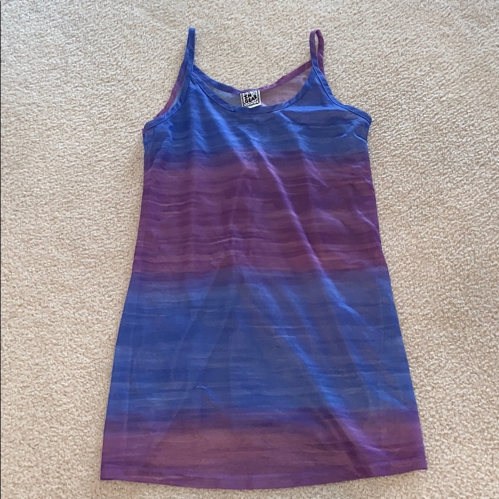 Blue & Purple Bathing Suit Cover Up Size  S/M